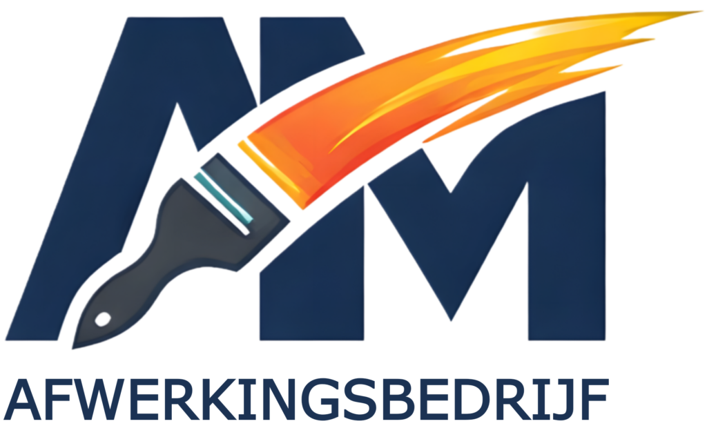 AM Afwerkingsbedrijf with text
